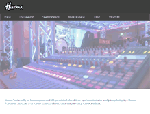 Tablet Screenshot of hurmatuotanto.fi